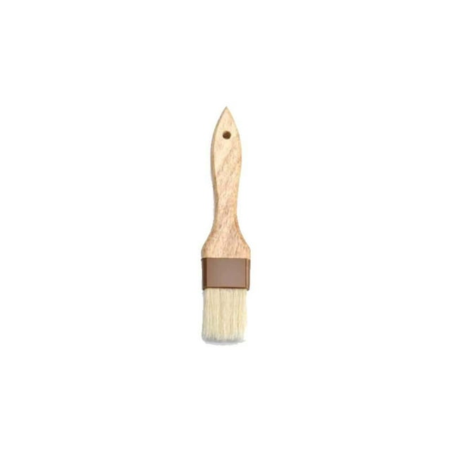 Wood Kitchen Brushes Portable Handheld Reusable Hanging Hole Accessories Replacing Home Bakery Cake Making Cooking Barbecue Picnic Brushes Tool Medium