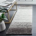 thumbnail image 2 of SAFAVIEH Berber Bijar Abstract Shag Area Rug, 2'3" x 8' Runner, Grey/Dark Grey, 2 of 8