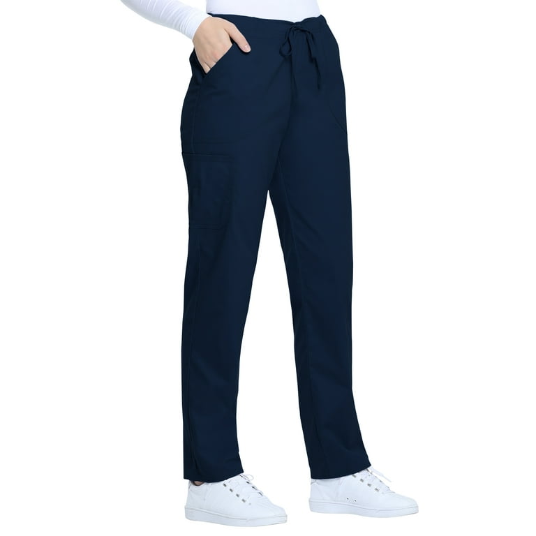 パンツ DEPARTMENT 5 Women Straight Pants DP0372TS0050 816 BLUE Scrubstar Regular Fit Straight-Leg Cargo Scrub Pant (Women's