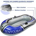 2Person Inflatable Boat with Air Paddles, 74inch Fishing Raft with Oars and Pump
