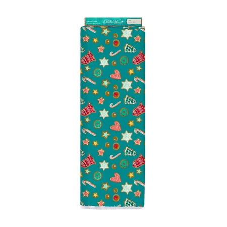 The Pioneer Woman 44" Cotton Cookies Sewing & Craft Fabric 8 yd Bolt, Teal