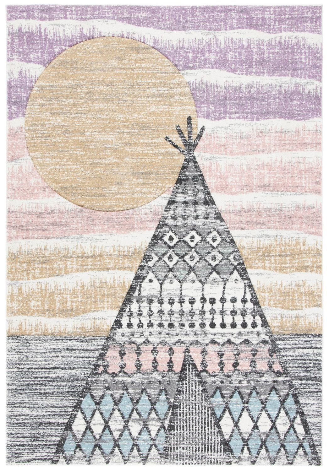Safavieh Carousel Kids Southwestern Teepee Rug