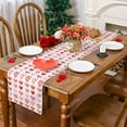 thumbnail image 5 of Valentines Day Table Runner, Pink Red Hearts Valentine's Day Runner Table Decoration, 13x90 inch, Polyester, 5 of 7