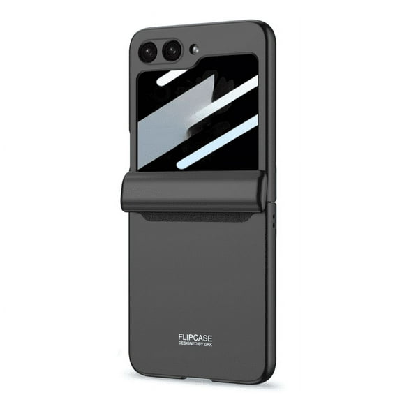 Pusili for Samsung Galaxy Z Flip 6 Magnetic Case with Privacy Screen Protector & Hinge Protection, Shockproof Anti Scratch Protective Cover