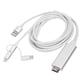 thumbnail image 3 of Cable adaptador 3 en 1 Micro USB tipo C a HDMI, cable de duplicación HDMI, convertidor adaptador, 3 of 14
