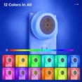 thumbnail image 3 of Dawnrise 12-Color Changing Plug into Wall with Light Sensor Night Lights, 2 Pack, 3 of 8