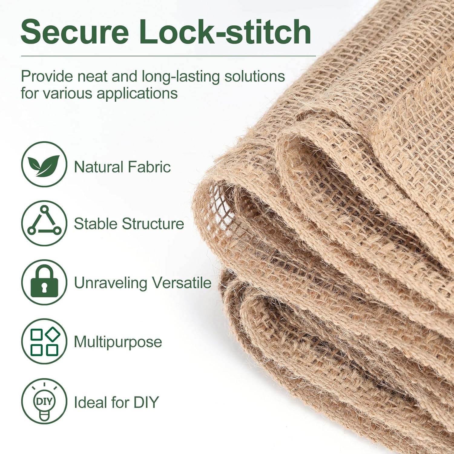 Burlap Weed Barrier Fabric, Natural Roll, 40" x 25 FT for Garden, Tree Wrap, Rustic Wedding Decor, Landscaping, Mulch Cover and Plant Protection