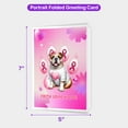 thumbnail image 5 of Faith Love Hope Bulldog Breast Cancer Awareness Survivor 5x7in Folded Greeting Card Dog Lover Gifts Idea Single Note Card with Envelope - 02017, 5 of 5
