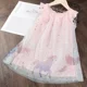 thumbnail image 2 of Vestido de verano para niñas con unicornio, vestidos sin mangas con dibujos florales para fiestas de cumpleaños, ropa de princesa para bebés, diadema, 2 of 5