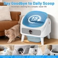 thumbnail image 6 of SUW Self Cleaning Cat Litter Box, Open-Top Automatic Litter Box for Multiple Cats, Large Capacity Robot, APP Control, Safety Protection, 2 Rolls Litter  Liners Bag, 1 Odor Eliminator, 6 of 7