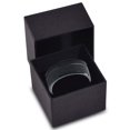 thumbnail image 3 of Tungsten Wedding Band Ring 10mm for Men Women Blue Black Pipe Brushed Polished Offset Line Lifetime Guarantee, 3 of 4
