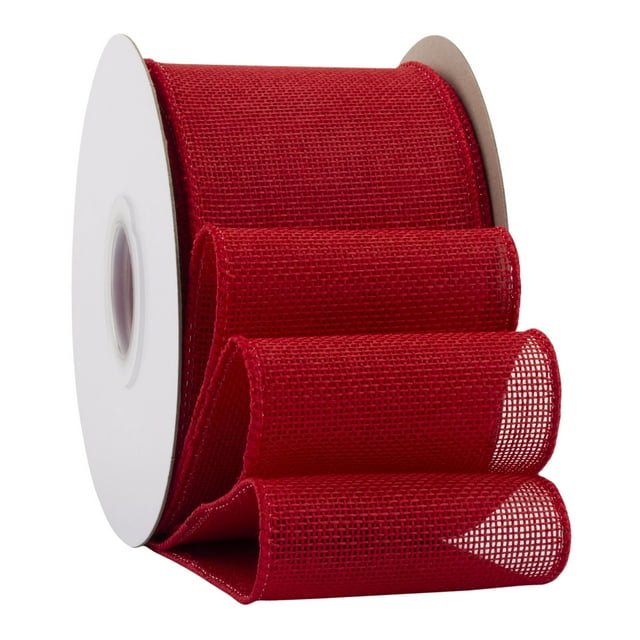 ZheElen Sturdy And Fade-Resistant Coloured Ribbon For Crafting Coloured Ribbons Assorted Craft Ribbon Crafts Red