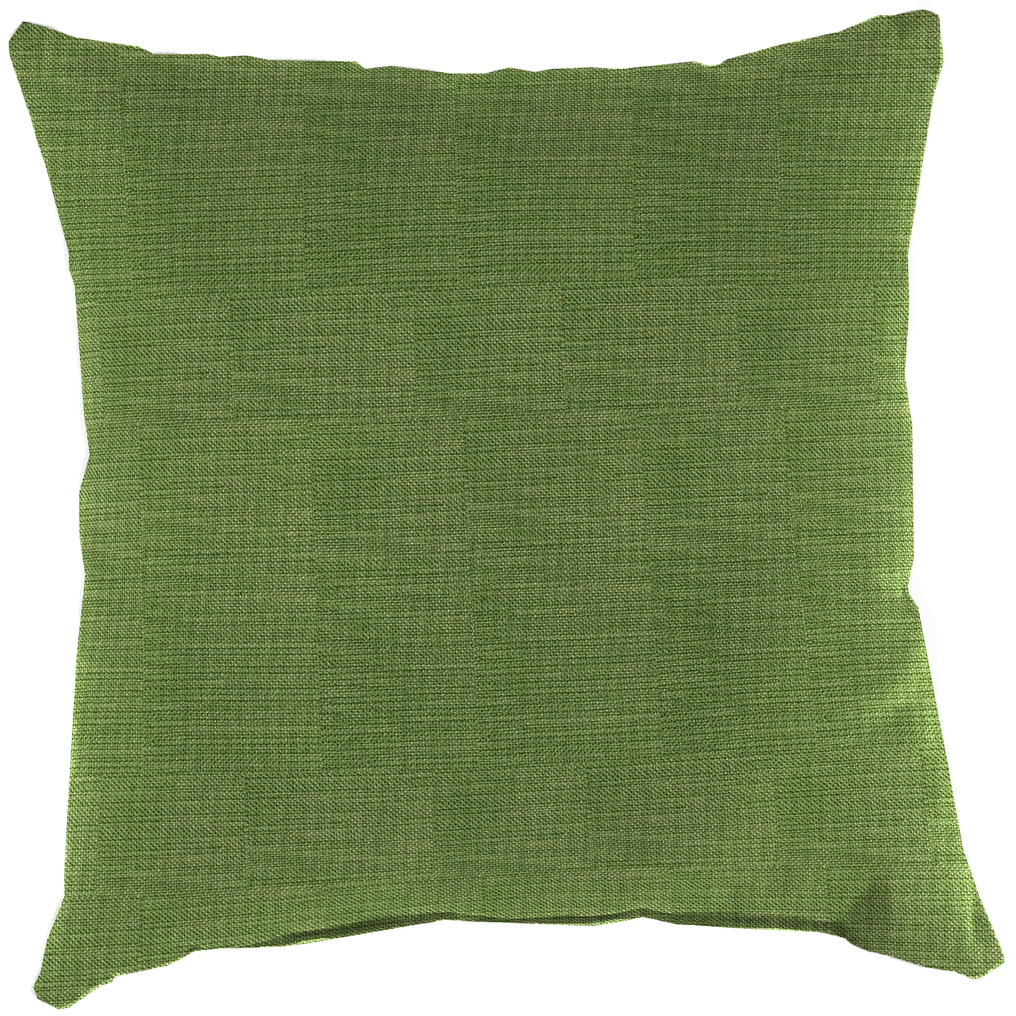 Jordan Manufacturing 18" x 18" Olive Solid Square Outdoor Throw Pillow (2 Pack)