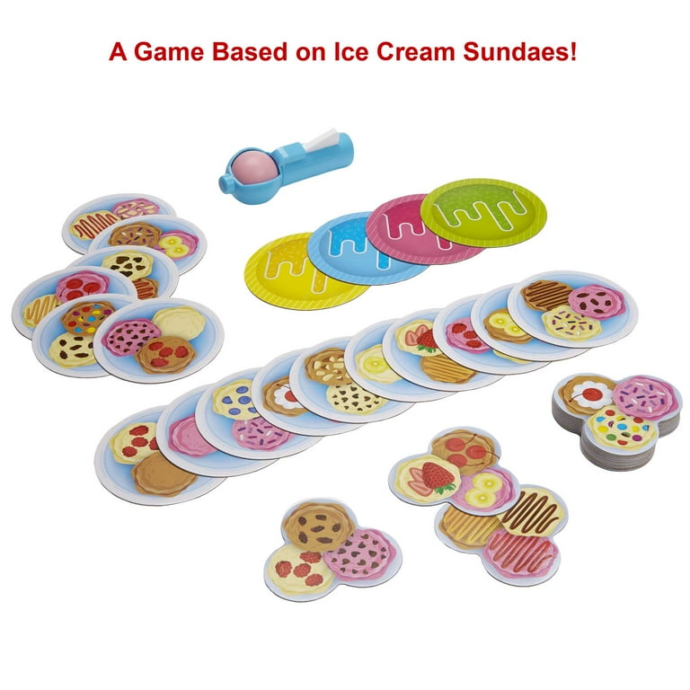 Fisher Price Ice Cream Scoops of Fun Board Game for Kids with Ice Cream Scoop Spinner
