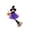 Purple, variant on Halloween Cute Angel Girl Hanging Ornament, Plush Witch Doll with Hat and Pumpkin, Festive Holiday Decor for Home Door Window Tree Party Scene Display, Saffron