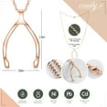 thumbnail image 5 of Emily C Original Patented Ring Holder Necklace - Stainless Steel - Women & Men Wedding /Engagement Ring Necklace Holder - Gift for Her - Mother, Mom, Wife, Nurse, Doctor (Wishbone), 5 of 8