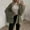 Green Coats for Winter, variant on XPMWRP Women's Oversized Cardigan Open Front Coats Chunky Knit Casual Long Lantern Sleeve Jacket Fall Winter Loose Warm Trendy Solid Color Coats Yellow L