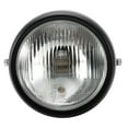 thumbnail image 2 of Universal Motorcycle Retro Black Shell White Lens Headlamp Front Headlight for GN125, 2 of 11
