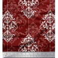 thumbnail image 1 of Soimoi Rayon Crepe Fabric Filigree Damask Print Fabric by The Yard 46 Inch Wide, 1 of 3