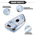 thumbnail image 3 of Unique Bargains 4 Button Key Fob Cover for BMW 3 4 5 6 7 Series 2014-2020 TPU Blue Remote Keyless Smart Key Fob Case, 3 of 6