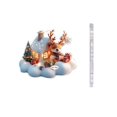 thumbnail image 1 of Feltree Christmas Car Ornament Santa Snowman Acrylic Keychain, Festive Rearview Mirror Pendant and Home Decor for Holiday, Classic 2D Christmas Gift & Stocking Stuffer, 1 of 8
