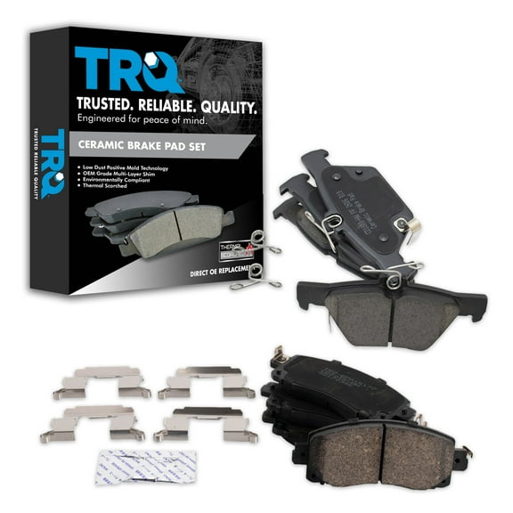TRQ Ceramic Brake Pads Fits 19-21 Subaru Forester 20-21 Legacy 20-22 Outback BFA20334