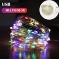 thumbnail image 1 of Guirnalda de luces LED de 5 colores para exteriores, guirnalda de hadas con batería, luces de alambre de cobre para adorno navideño, fiesta, boda Tan Jianjun unisex, 1 of 2