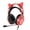 Red, variant on Wantek Gaming Headsets, Surround Stereo Gaming Headphones with Noise Cancelling Mic, LED Lights & Soft Memory Earmuffs for PS5/ PS4/ Xbox One/Nintendo Switch/PC Mac Computer Games- Black