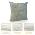thumbnail image 4 of SHANXI Grey Throw Pillow Covers Gold Foil Stamping Decorative Pillow Cases Soft Velvet for Sofa Bed Home Decor 22x22in, 4 of 5
