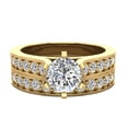thumbnail image 4 of Wedding Ring Set for Women Gift Box Authenticity Cards 14K Gold w/Band 1-1.10 CT (G, VS), 4 of 5