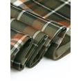 thumbnail image 5 of INSPIRE CHIC Women's Plaid Cropped Trousers Button Casual Tartan Check Work Pants L Army Green, 5 of 6