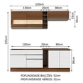thumbnail image 3 of Cocina Integral Completa Modular Madesa Glamy 220cm BM, 3 of 5