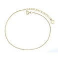 thumbnail image 2 of 14K Gold Plated Snake Chain Anklet, 2 of 4