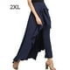 thumbnail image 5 of Pantalones de Larga Informales Minnieouse Plisados Para Mujer Azul Oscuro XXL, 5 of 6