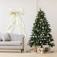 thumbnail image 4 of 20 x 78 Inches Large Christmas Tree Topper Bow - Fluffy Tulle/Satin Xmas Bow for Tree, Wreath, Wall, Door, Car Decor - Extra Large Bows with Long Streamers Holiday Wedding Party Decorations, 4 of 7