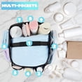 thumbnail image 4 of Organizador de ducha portátil de malla para dormitorio universitario con 8 bolsillos, cesta colgante, bolsa de ducha de secado rápido para baño., 4 of 5