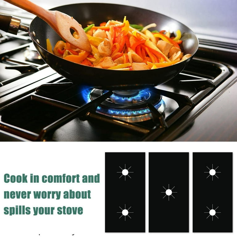ZEROYOYO Gas Stove Pad High Temperature Resistant Non-Stick Pad Five-Hole  Protection Pad Stove Guard Stove Protectors Reusable Ultra Thin Easy Clean  Anti-Dirty Pad V1Y0 