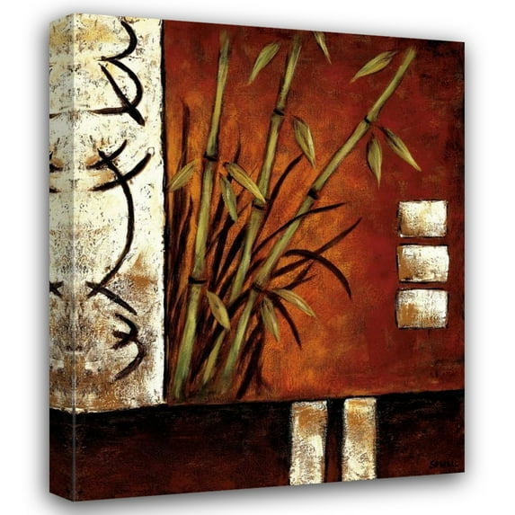 Krista Sewell 15x18 Gallery Wrapped Canvas Wall Art Titled - Russet Silhouette II