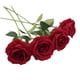 thumbnail image 1 of Injueey 10 unidades/juego de bodas de ensueño DIY con hermosas flores rosas de seda, para ramos y centros de , decoraciones que no dañan la Flores artificiales Vino rojo color, 1 of 6