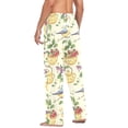 thumbnail image 3 of FORMRS Mens Pajama Pants with Pockets Cotton Sleepwear Lounge Bottoms Sizes S-2XL, Birds with Strawberries, 3 of 7