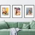 8 Pack Black 8.5x11 Picture Frames, Metal 12x16 Frame Matted to 8.5x11