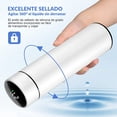 thumbnail image 5 of Termo Inteligente, Botella de Agua, Vaso Termico, 500 ml Termo Taza inteligente, Frasco de Vacío Acero Inoxidable,Termos para Cafe, Pantalla LED Táctil Inteligente con Temperatura, para Exteriores, 5 of 5