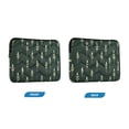thumbnail image 7 of FORMRS 13"-13.3" Laptop Sleeve Protective Case Soft Carrying Quilted Computer Bag Cover, Dark Green Plants, 7 of 7