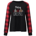 thumbnail image 4 of SELONE Christmas Shirts for Women Plus Size Long Sleeve Xmas Pullover Tops Christmas Tree Tees Blouses Plaid Christmas Themed Clothing Christmas Outfits Ideas Holiday Attire Red M, 4 of 7