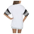 thumbnail image 2 of Women's Gameday Couture  White USC Trojans Starting Lineup Contrast Sporty Heritage Oversized T-Shirt, 2 of 4
