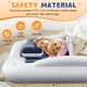 thumbnail image 2 of Cama de viaje inflable para niños pequeños Abdtech con laterales de seguridad y bomba, 2 of 8