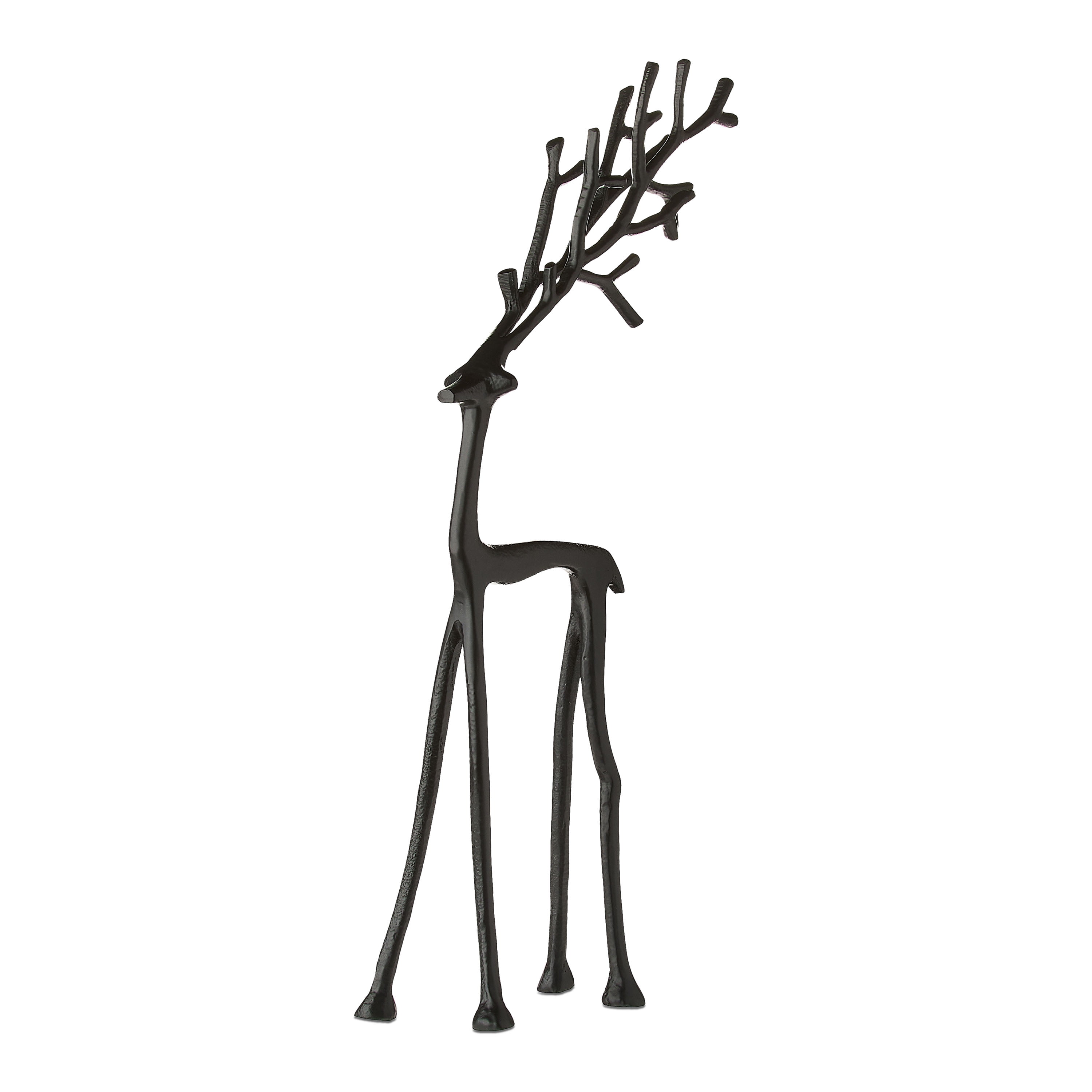 Large Metal Deer Tabletop Decoration, Black, 15.5", by Holiday Time