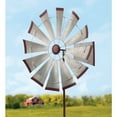 thumbnail image 4 of 32  Wind Spinner - Galvanized Windmill - 32"x32"x85", 4 of 5
