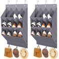 thumbnail image 1 of Shoe Organizer,Hanging Shoe Organizer,12 Pockets Shoe Storage Rack,Grey, 1 of 4