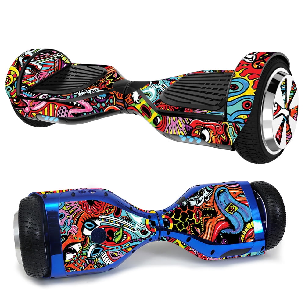 Self Balancing Scooter Sticker,Skin Compatible with Hoverboard Scooter,Hoverboard Vinyl Decal wrap Cover,Smart Hover Scooter Protective Skin Wrap,Easy to Apply and Remove Red Sticker